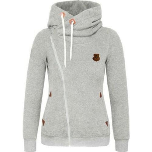 2018 Casual Women Hoodies Autumn Winter Women Zipper Hoodies Thick Thicken hoody Women Sweatshirt Hoodies