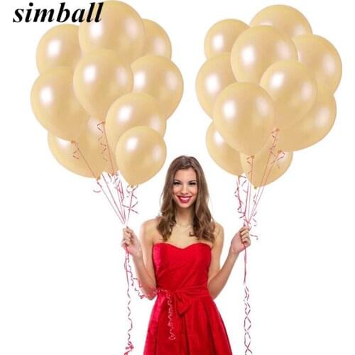 30pcs/lot 12inch 3.2g Latex Balloons Rose Gold Champagne Inflatable Wedding Decoration Air Balloons Kids Birthday Party Supplies