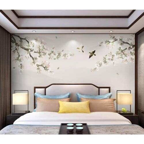 Beibehang Custom papel de parede 3D Flower bird background wall papers home decor decoration painting wallpapers for living room