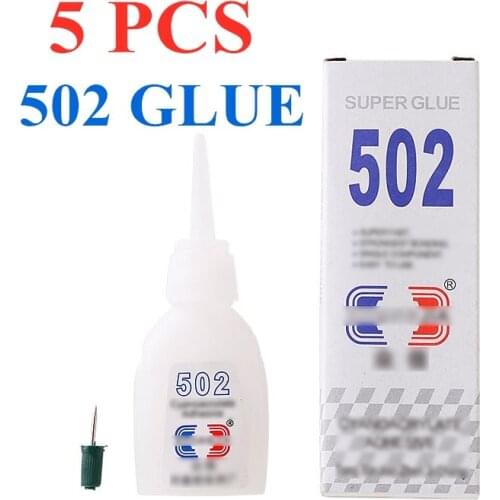 5pcs High Quality 502 Super Glue ABN BOND Multi-Function Glue Genuine Cyanoacrylate Adhesive Strong Bond Fast For Office Tools