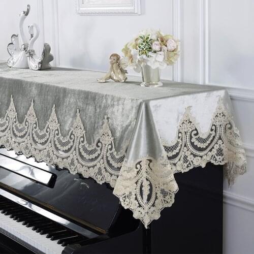 90x200cm Lace Piano Cover Piano Cloth Dust Proof Cover Home Decoration Textile Wedding Gift
