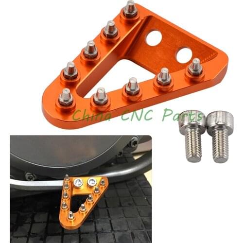 Large Wide CNC Rear Brake Pedal Step Plate Tip For KTM 125 150 200 250 300 350 450 500 EXC XC XCF SX SXF XCW EXCF 2017-2020