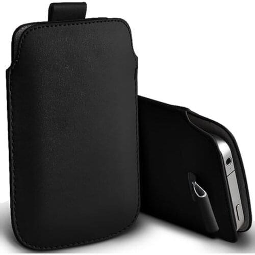 For iPhone 12 Pro Max Case PU Leather Pouch Cover Pocket Holster Pull Tab Cover For iPhone 12 mini 11 Pro XS Max Phone Bag Case