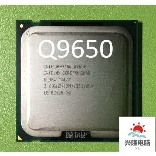 For lntel Core 2 Duo Q9650 CPU Quad-Core/3.0GHz/12MB L2/45nm/Socket 775/SLB8W/95W/FSB 1333MHz/ Free Shipping