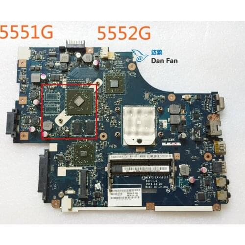 For ACER Aspire 5551 NV53A Laptop Motherboard NEW75 LA-5911P Mainboard 100%tested fully work