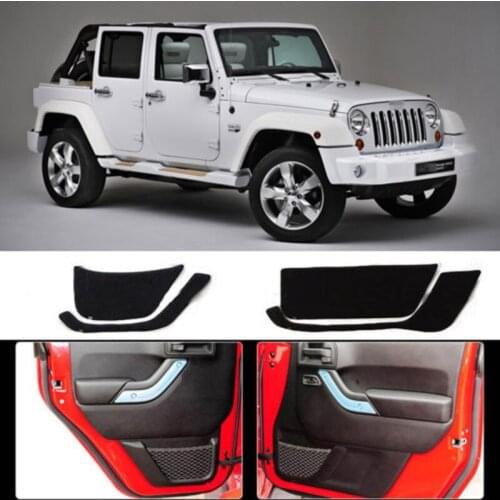 Brand New 1 Set Inside Door Anti Scratch Protection Cover Protective Pad For Jeep Wrangler 11-15