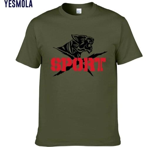 YESMOLA Men Cotton T Shirt Tiger T-shirt Cool Tee Tops Harajuku Casual O-neck Short Sleeve Fashion Men Women Short Sleeve