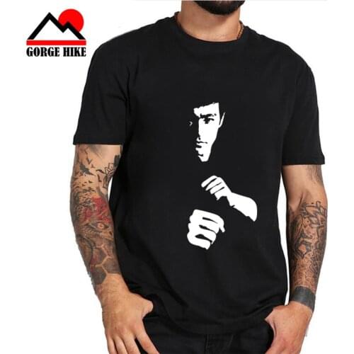 Kung fu superstar Lee Cotton T Shirt Summer Bruce The Dragon Design T Shirt Popular Customized Printed Tops Fashion Funny Tees
