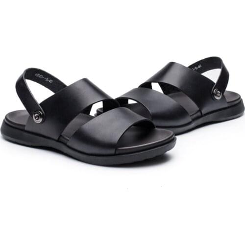HCCHVV Men's Leather Sandals