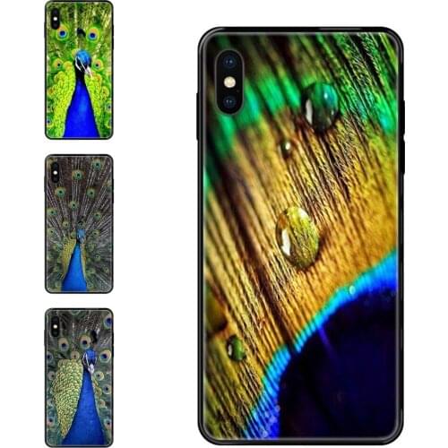 Beauty Peacock For Huawei Honor 6A 7A 7X 8C 8X 9 9A 9I 9X 10 10I 20 20I 20S Lite Pro Favorite Art Diy Luxury Black Soft Phone