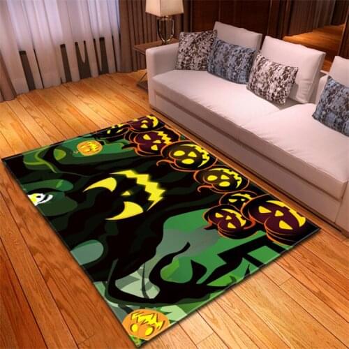 Colorful Cartoon Halloween Party Decor Carpets for Home Living Room Bedroom Bedside Soft Large Area Rugs Modern Parlor Floor Mat