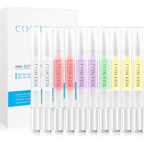 COSCELIA 10PCS/Lot Cuticle Revitalizer Oil Nail Oil Treatment Manicure Tools Soften Pen Nails Cuticle Oil Pen For Nails Makeup