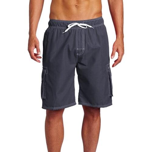 Mens Fashion Casual Minimalism Solid Color Short Barracuda Bandage Trunks Maless Pants masculinos pantalones cortos