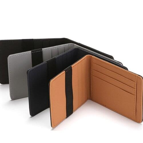 Men Credit Card Holder Minimalist RFID Blocking Wallet Card Holder Slim Wallet Men Secure Pu Leather Bag Wallets Purse Bag Pouch