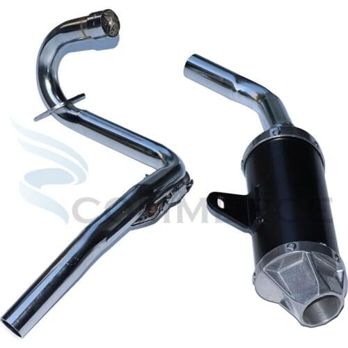 A set of universal exhaust muffler muffler pipe for 50CC 110CC 125 CC PIT DIRT BIKE motorcycle scooter BBR exhaust kit