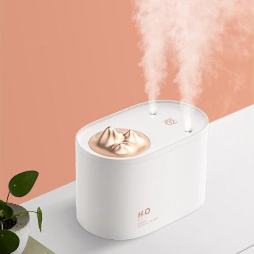 Desktop Double Sprayer Water Diffuser Large Fog 1000ML Capacity 3600mAh Battery Night Light Air Humidifier USB Mist Maker