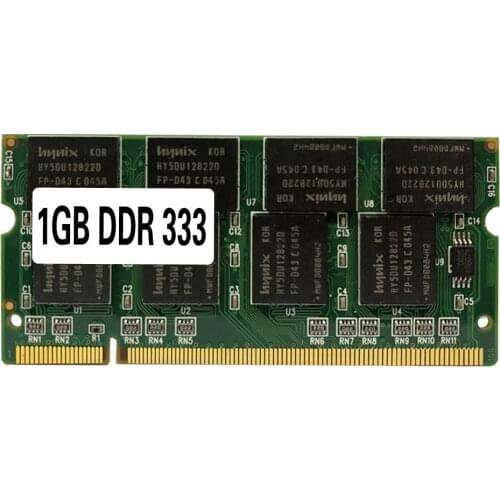 Laptop Memory Ram SO-DIMM PC2700 DDR 333 MHz 200PIN 1GB / DDR1 DDR333 PC 2700 333MHz 200 PIN For Notebook