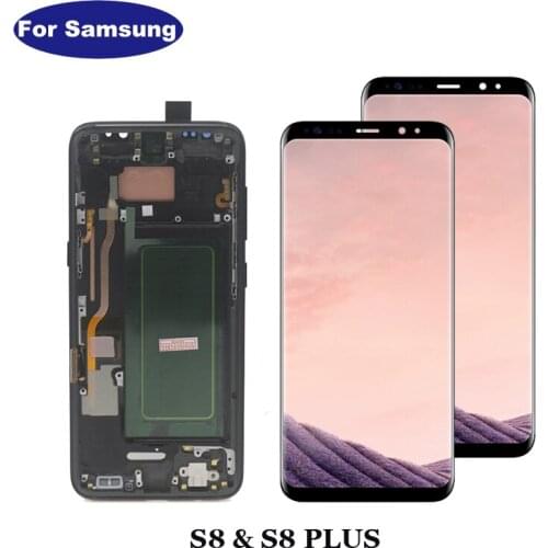 ORIGINAL SUPER AMOLED LCD For Samsung Galaxy S8 LCD Display G950 G950F Display S8Plus Lcd G955 G955F Screen