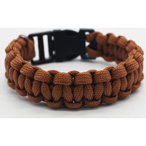 Parachute Cord Survival Bracelet with Emergency Hiking Paracord Bracelet Buckle Kit Rope Wristband