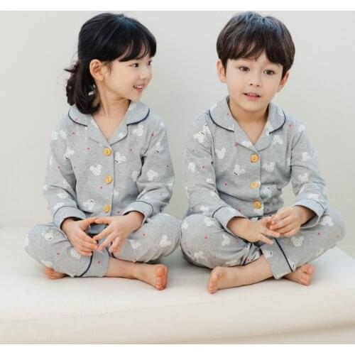 2021 New Children Pajamas Set Kids Baby Girl Boys Cartoon Casual Clothing Costume Long Sleeve Children Sleepwear Pajamas Sets