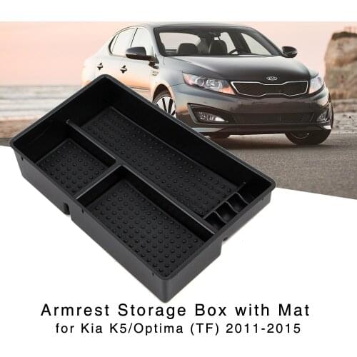 Armrest Storage Box for KIA K5 Optima TF 2011 2012 2013 2014 2015 Interior Organizer Center Console Holder Tray