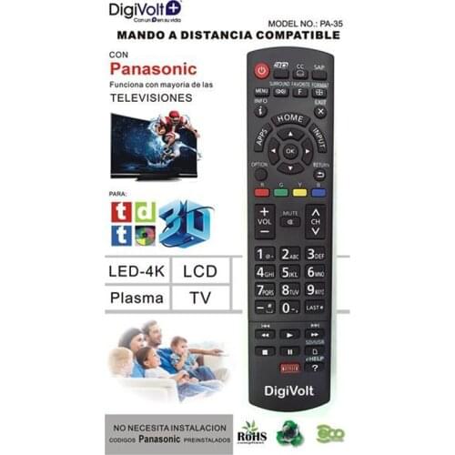 REMOTE for PNASONIC TV no device set LCD LED PLASMA LED 4K