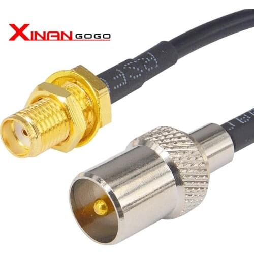 SMA Female JACK to TV male pigtail cable antenna cable adapter assembly 15cm cable
