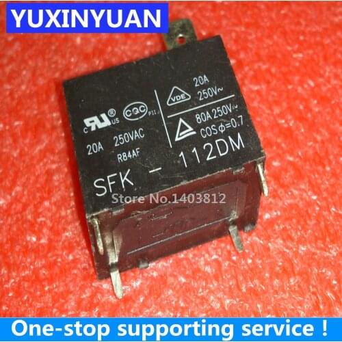SFK-112DM HF102F-12VDC G4A 20A250VAC DIP in stock 5pcs/lot