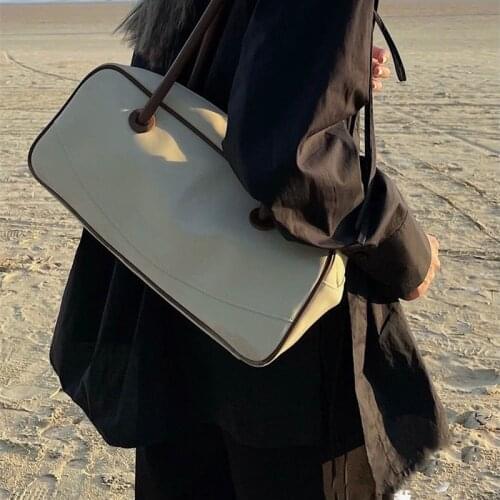 Shoulder Bag Female Tote Women Bag Designer Underarm Bag Handbag Retro Soft Fashion PU Leather 2021 New All-match High Capacity