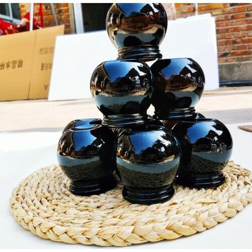 Traditional Chinese Cupping 6pcs #3 Brown Thickened Glass Cupping Set Fire Cups Jar Suction To Weight loss