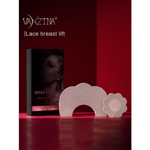 VANZTINA 5pcs Womens Invisible Sexy Lace nipple cover breast Lift Tape Adhesive Bra intimates accessories Stickers for nipples