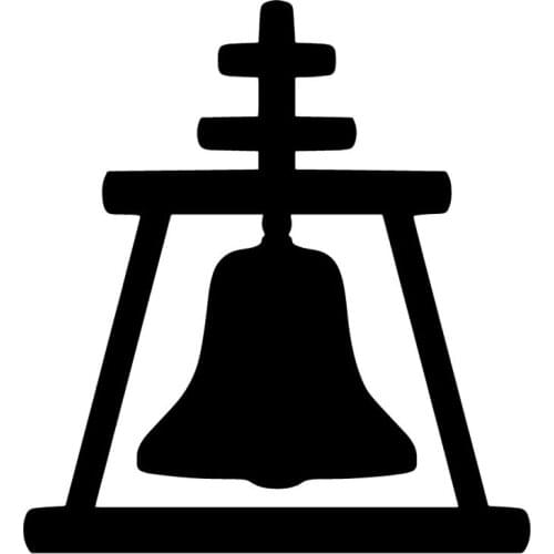 14.8X16.2CM Riverside Bell Creative Rear Windshield Vinyl Car Sticker Decoration Decals