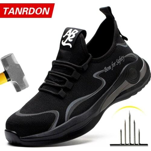 Dropshipping Men Women Work Shoes Steel Toe cap Safety Boots European Standard Anti-smash Anti-puncture Sport Shoes Safety Shoes
