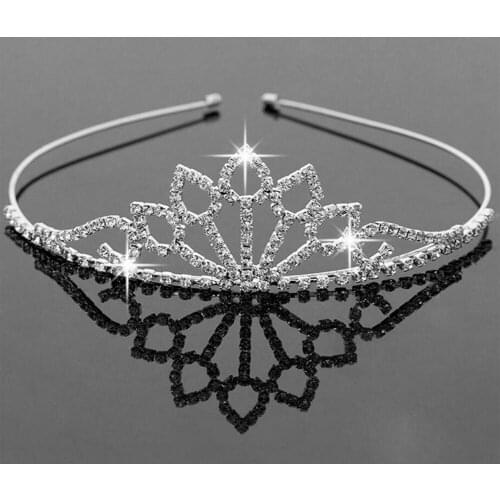 Retro Crystal Wedding Bridal Jewelry Headpiece Women Prom Pageant Birthday Hair Tiara Crown Princess Headband