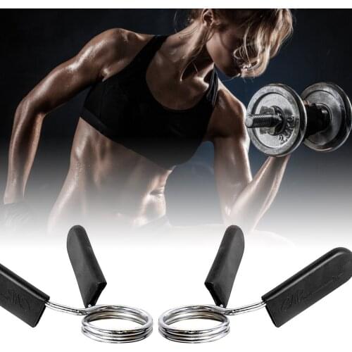 1 Pair Barbell Clamp Spring Collar Clips Gym Weight Dumbbell Lock Standard Lifting Kit Quick Release Weight Bar Locks Clips