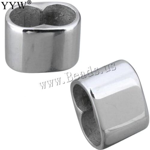 10pcs/Lot Stainless Steel Bracelet Beads 12x9x8mm Size Diy Handicraft Accessories Findings Loose Spacer Beads For Jewelry Making