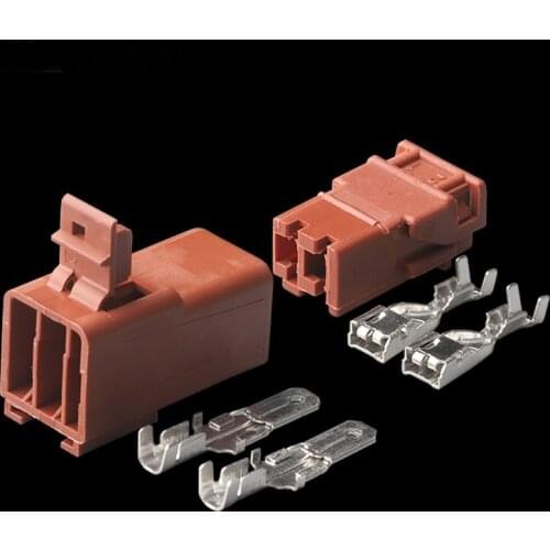 100 sets 2 Pin Jacket Jacket Harness Automotive Connectors With Terminal DJ7021-4.8-11/21 2P