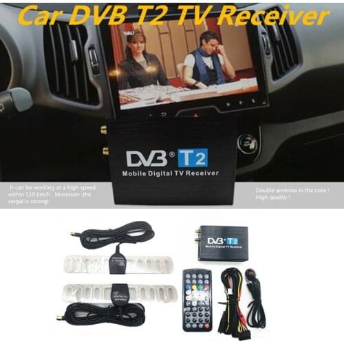 110km/h DVB T2 Car DVD player DVB-T Double Antenna DVB-T2 Car DVB T H.264 MPEG4 USB Digital Car Digital TV Tuner Receiver