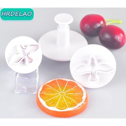 3pcs DIY Slimes Cartoon Animals Pigeon Mold Cutter Play Dough Tools Plasticine Kits Soft Clay Educational toys for chidlren Gift