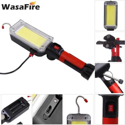 700LM Portable Lantern Spotlight LED Work Light Magnet Hook Camping Lamp COB USB Rechargeable 18650 Battery Flashlight Torch