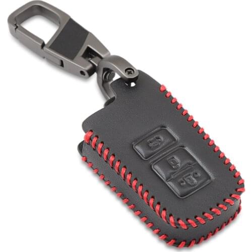 Car-Styling Leathe Key Fob Shell Cover Case For Toyota Camry Corolla Avalon Rav4 Land Cruiser Car Remote Key Holder Protector