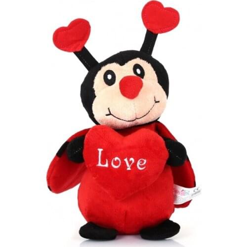 Ladybug stuffed toys plush toy Key chain dolls cloth dolls wedding celebration Street vendors 28 cm high