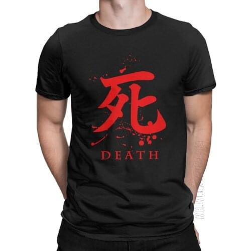Death Sekiro Shadows Die Twice T Shirts For Men Wolf Souls Samurai Game Japanese Cotton Tees Short Sleeve T-Shirts Gift Idea