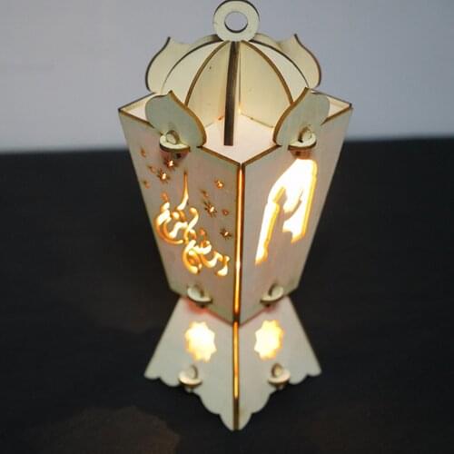 Eid Ramadan LED Lights Hanging Lantern Table Lamp Indoor Holiday Supplies