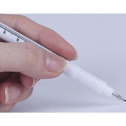 Y1UF Brow Pencil Tattoo Skin Marker Pen with Ruler Set Eyebrow Tattoo Marker Microblading Accessories Makeup Beauty Tool