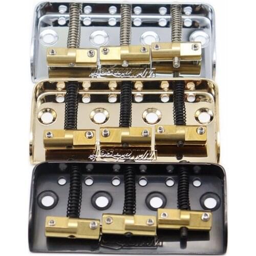 Wilkinson WTBS SHORT Guitar Bridge w/ Compensated Brass Saddles For TL Style Electric Guitar in Chrome, Black or Gold