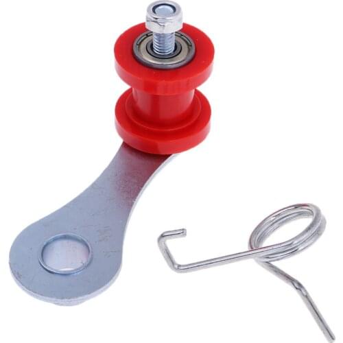 Red Guide Tensioner Roller Adjuster with Spring for 420/428/520/530 Chain