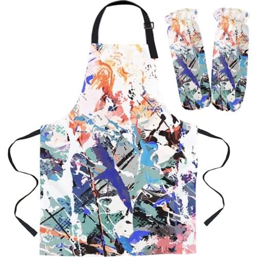Street Graffiti Art Kitchen Apron Baking Accessories Sleeveless Aprons for Men Women Home Cleaning Tools
