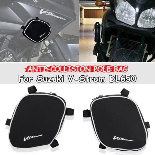 Motorcycle Accessorie Waterproof Bag New A pair crash bar bags For Suzuki V-Strom DL650 DL 650 dl650 dl 650 2004-2011
