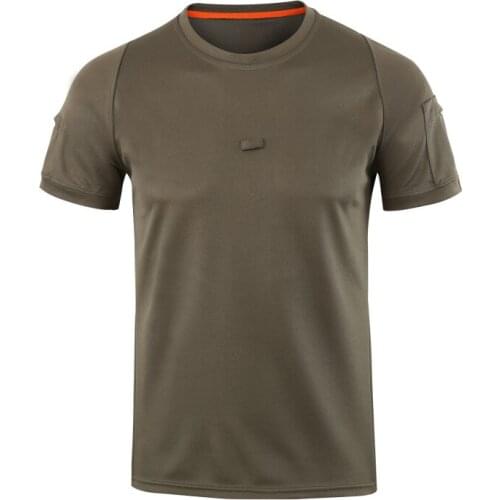Shanghai Story 2019 New Sale Mens Quick Dry Army Mesh Breathable Tactical T-shirt Male Summer Short Sleeve O-neck T Shirt